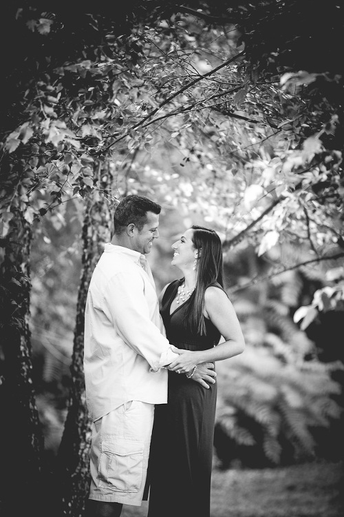 Beautiful wedding engagement photography taken at sunset at Woodlawn Beach Park in Buffalo, NY.