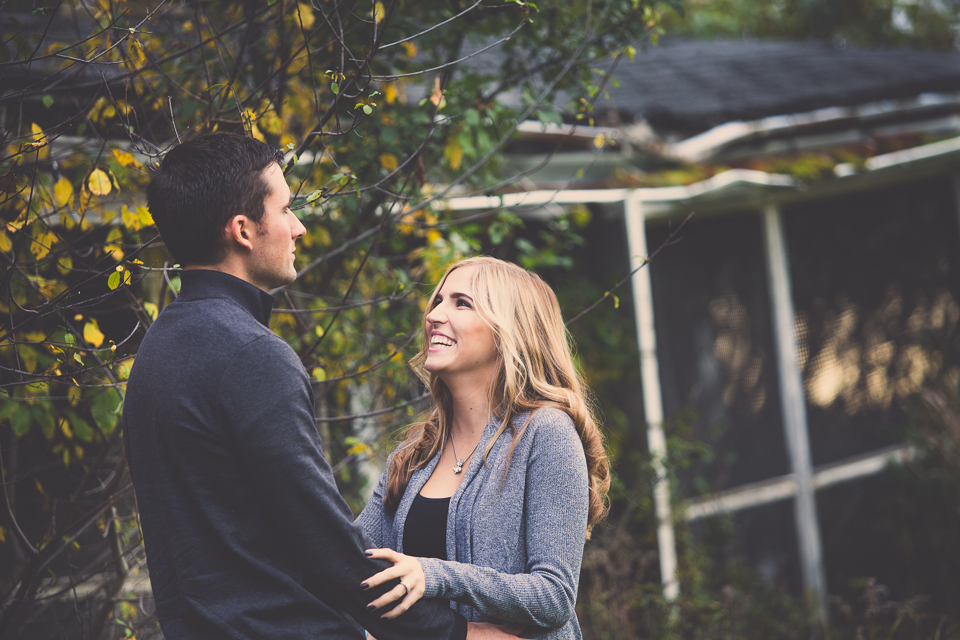 Rustic and artistic wedding engagement photography portrait taken at Knox Farm in East Aurora, NY by Jessica Ahrens, the best wedding and portrait photographer in Buffalo and Western NY.